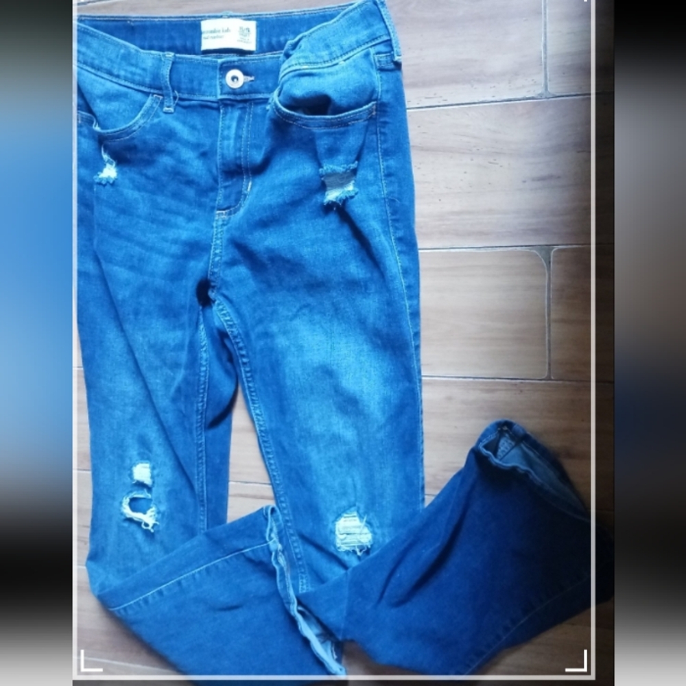 Abercrombie & Fitch Kids Blue Destroyed Jeans